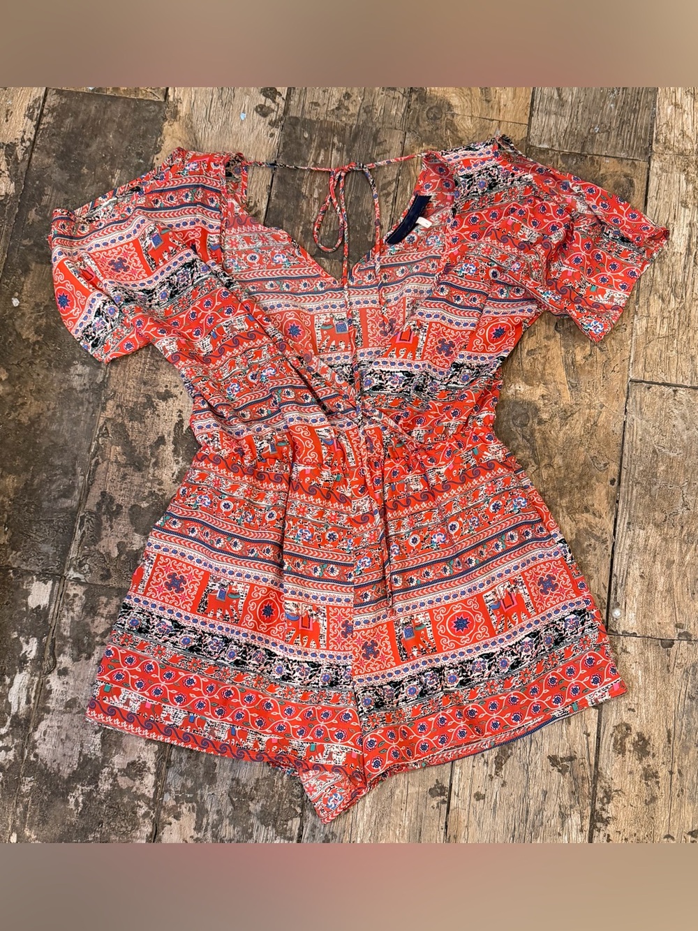 Blue Rain size 1 shorts romper